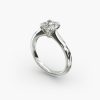 14K Rose Gold Double Prong Solitaire