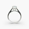 14K Rose Gold Double Claw Prong Engagement Ring