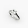 14K Rose Gold Double Claw Prong Engagement Ring