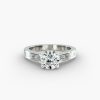14K Yellow Gold Baguette Diamond Engagement Ring