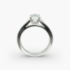14K Yellow Gold Baguette Diamond Engagement Ring