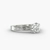 14K Yellow Gold Baguette Diamond Engagement Ring