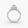 14K Rose Gold Diamond Filigree Engagement Ring