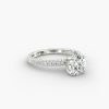 Trio Micropavé Engagement Ring