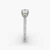 Trio Micropavé Engagement Ring