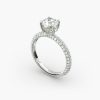 Trio Micropavé Engagement Ring
