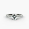 Trio Micropavé Engagement Ring