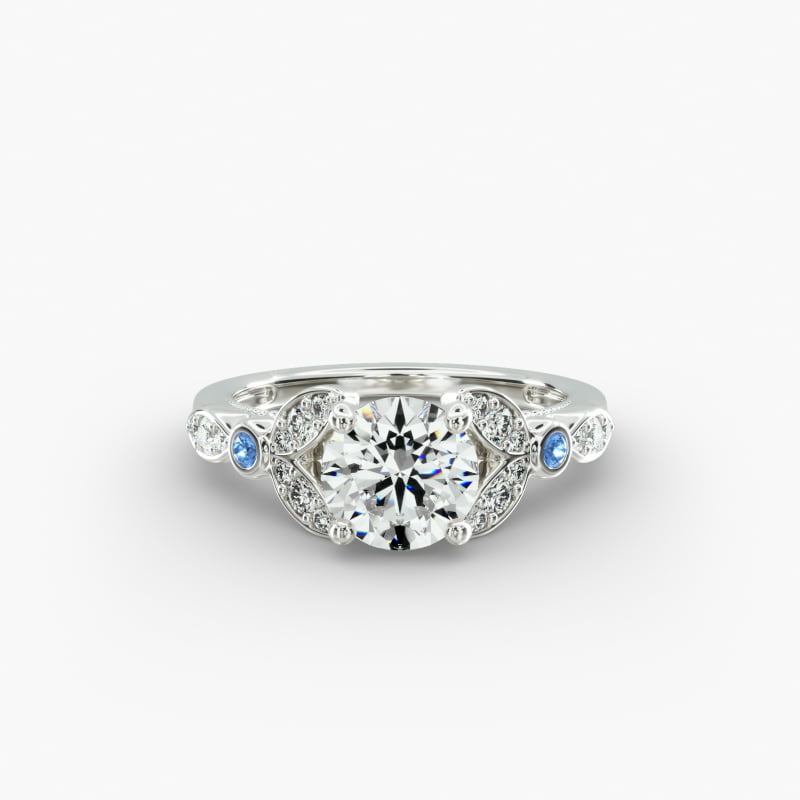 Floral Engagement Ring