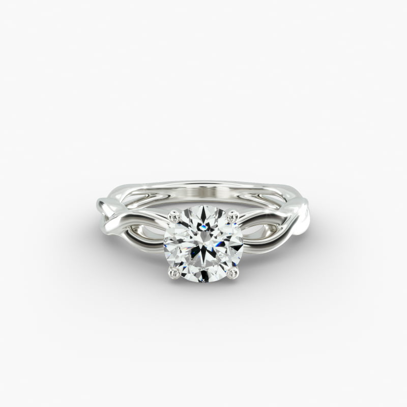 Infinity Solitaire Engagement Ring