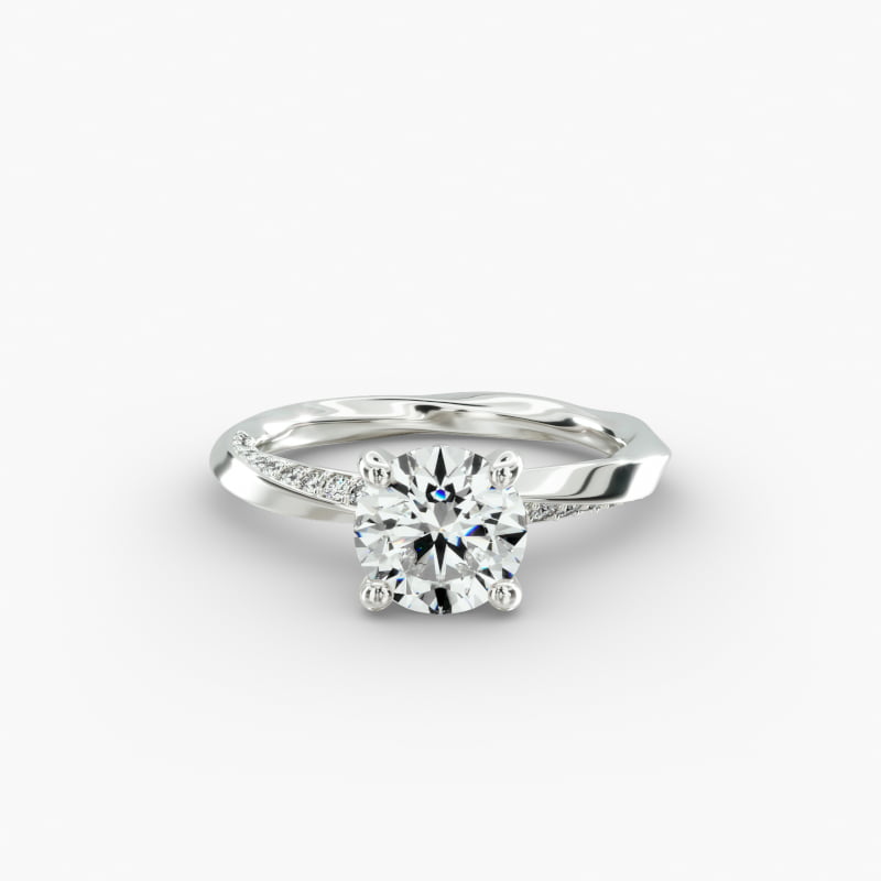 Helix Pavé Engagement Ring