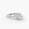 14K Rose Gold Compass Point Solitaire Engagement Ring
