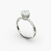 14K Rose Gold Compass Point Solitaire Engagement Ring