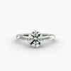 14K Rose Gold Compass Point Solitaire Engagement Ring