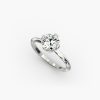 14K Rose Gold Compass Point Solitaire Engagement Ring