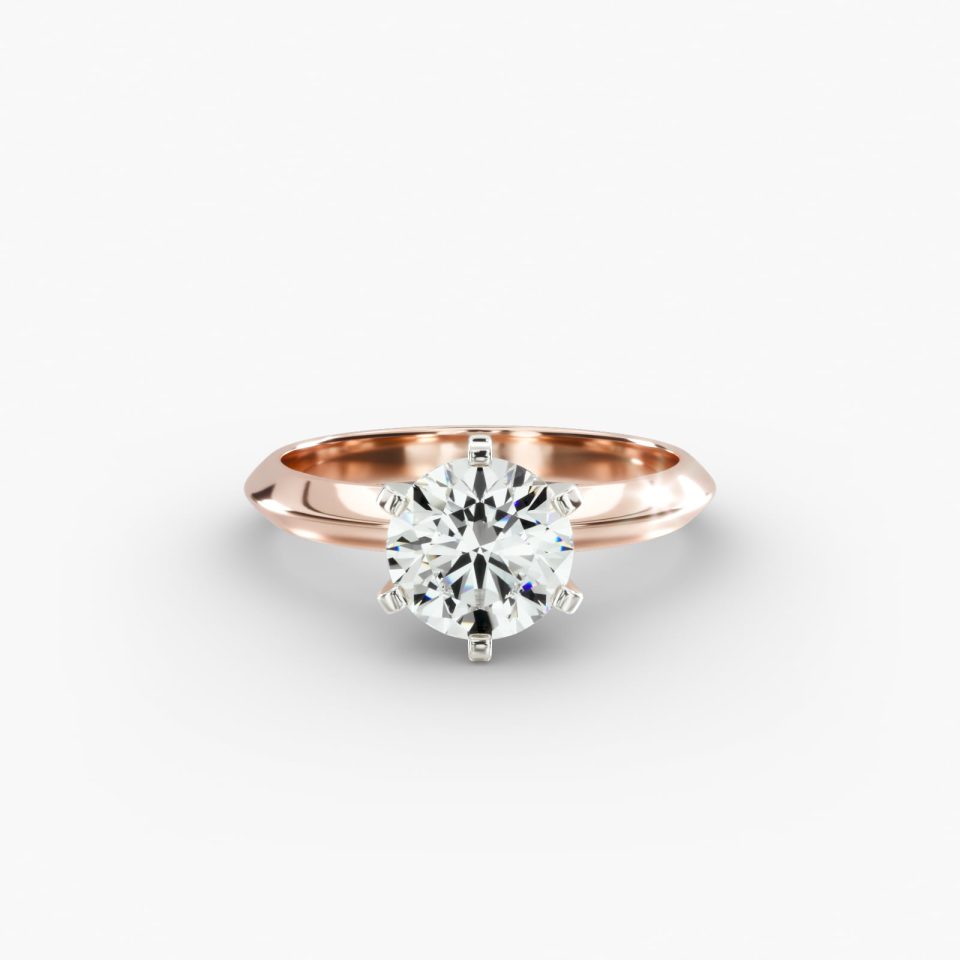 IGI Lab-Grown 1.60 Carat F-VS2 Ideal Cut Round Diamond Presentation Solitaire (Six Prong) Engagement Ring