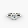 14K White Gold Perfect Fit Solitaire Engagement Ring