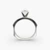 14K White Gold Perfect Fit Solitaire Engagement Ring