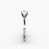 14K White Gold Perfect Fit Solitaire Engagement Ring