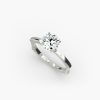14K White Gold Perfect Fit Solitaire Engagement Ring