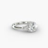Three Stone Pear Shaped Engagement Ring