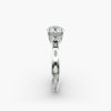 Three Stone Pear Shaped Engagement Ring