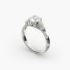Three Stone Pear Shaped Engagement Ring