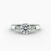 Three Stone Pear Shaped Engagement Ring