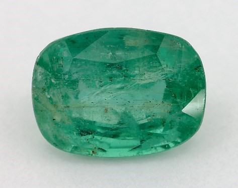 2.25 Carat Cushion Natural Green Emerald