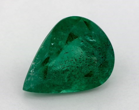 3.55 Carat Pear Natural Green Emerald