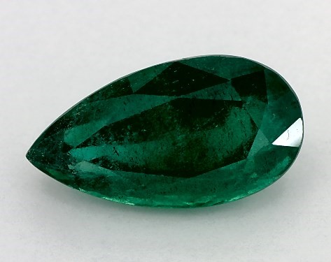 4.06 Carat Pear Natural Green Emerald