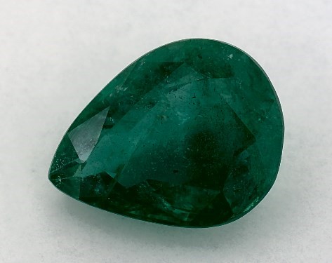 3.46 Carat Pear Natural Green Emerald