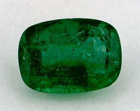 2.25 Carat Cushion Natural Green Emerald