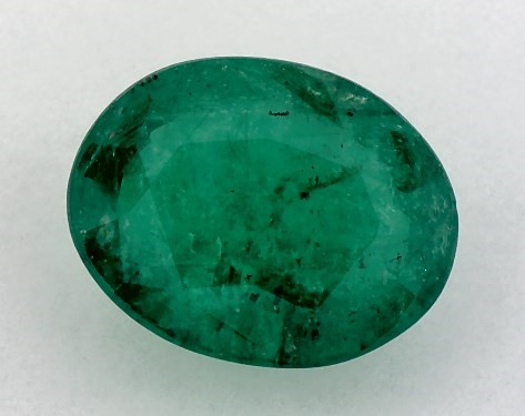 2.74 Carat Oval Natural Green Emerald
