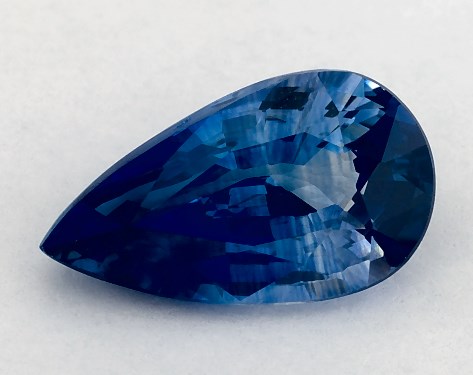 2.03 Carat Pear Natural Blue Sapphire
