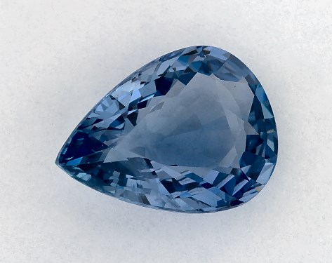 2.19 Carat Pear Natural Blue Sapphire