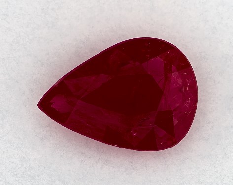 2.03 Carat Pear Natural Ruby