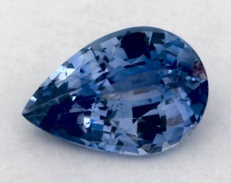 2.07 Carat Pear Natural Blue Sapphire