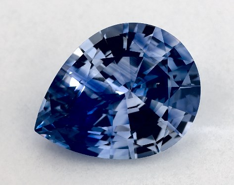 2.09 Carat Pear Natural Blue Sapphire