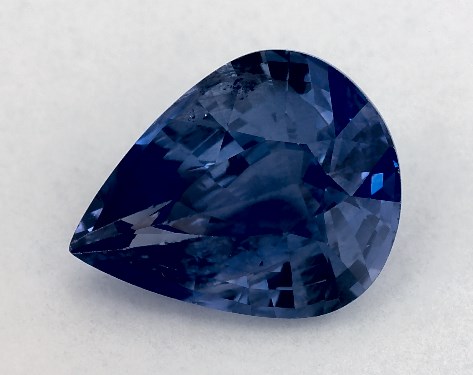 2.35 Carat Pear Natural Blue Sapphire