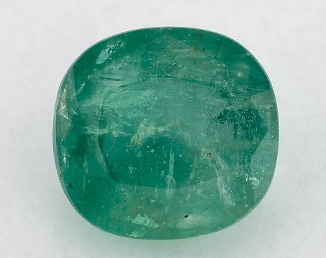2.75 Carat Cushion Natural Green Emerald