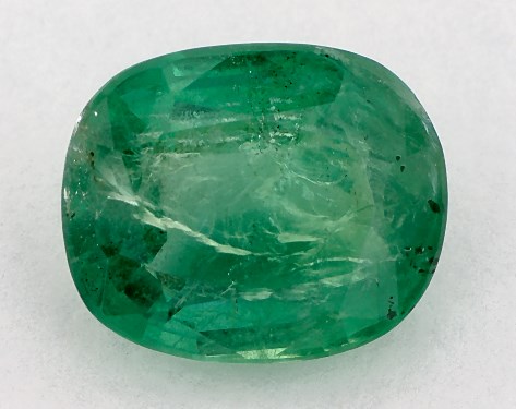 3.17 Carat Cushion Natural Green Emerald