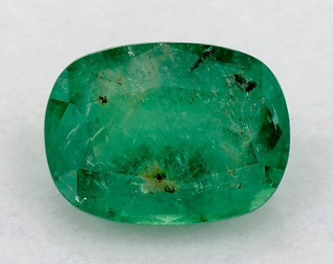 3.41 Carat Cushion Natural Green Emerald