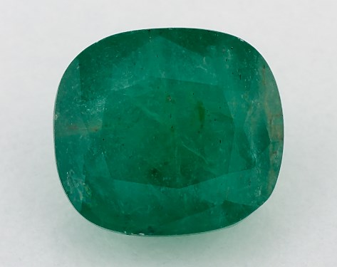 3.11 Carat Cushion Natural Green Emerald