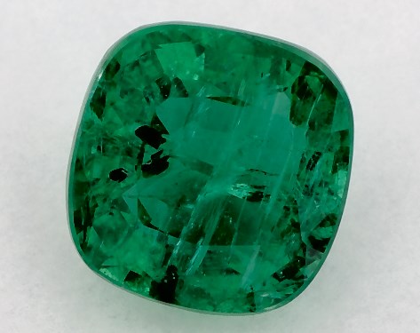 2.50 Carat Cushion Natural Green Emerald