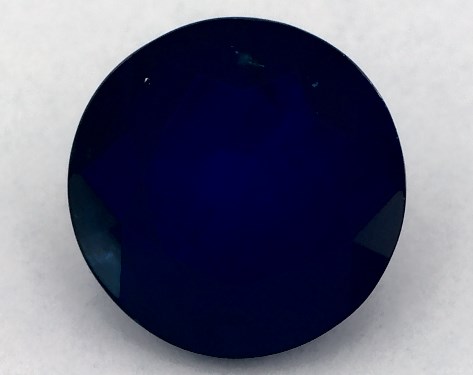 2.29 Carat Round Natural Blue Sapphire