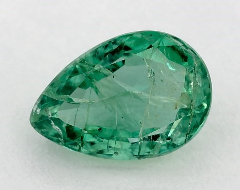 2.86 Carat Pear Natural Green Emerald