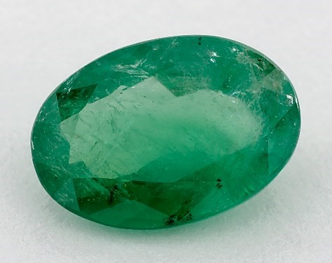 3.65 Carat Oval Natural Green Emerald
