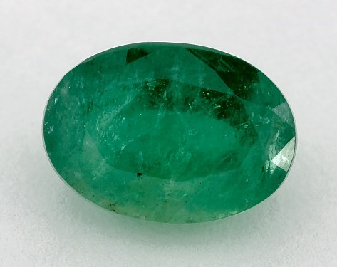4.08 Carat Oval Natural Green Emerald