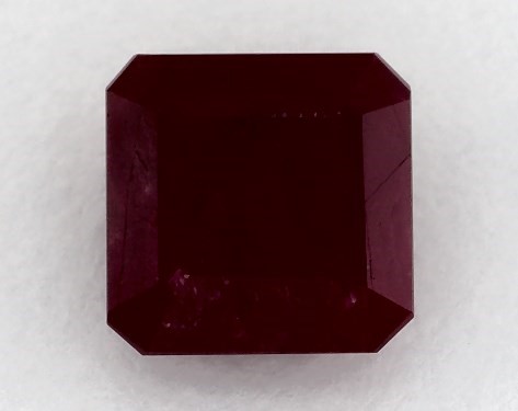 2.10 Carat Asscher Natural Ruby