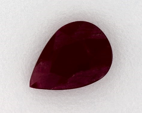4.19 Carat Pear Natural Ruby